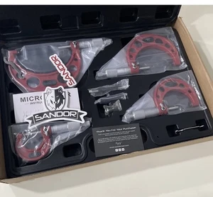 Micrómetros exteriores de precisión Sandor 0-4"/0,0001" con puntas de carburo maquinista - Imagen 1 de 4