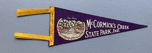 Vintage McCormick's Creek State Park Indiana 12 Zoll Wimpel mit toller Grafik - Bild 1 von 1