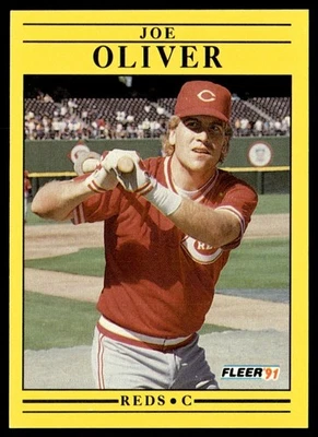 1991 Fleer Joe Oliver Cincinnati Reds #75 - Image 1 of 2