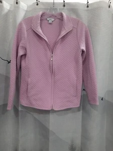 Giacca donna Croft & Barrow Petit XS full zip manica lunga misto cotone rosa - Foto 1 di 7