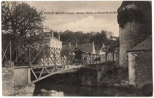 CPA 02 - LA FERTE MILON (Aisne) - Maison Racine et Passerelle du Mail - Picture 1 of 2