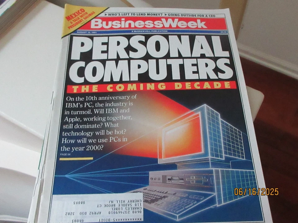 Business Week Magazine , Personal Computers , The Coming Decade , Aug.  12, 1991 - Image 1 of 1