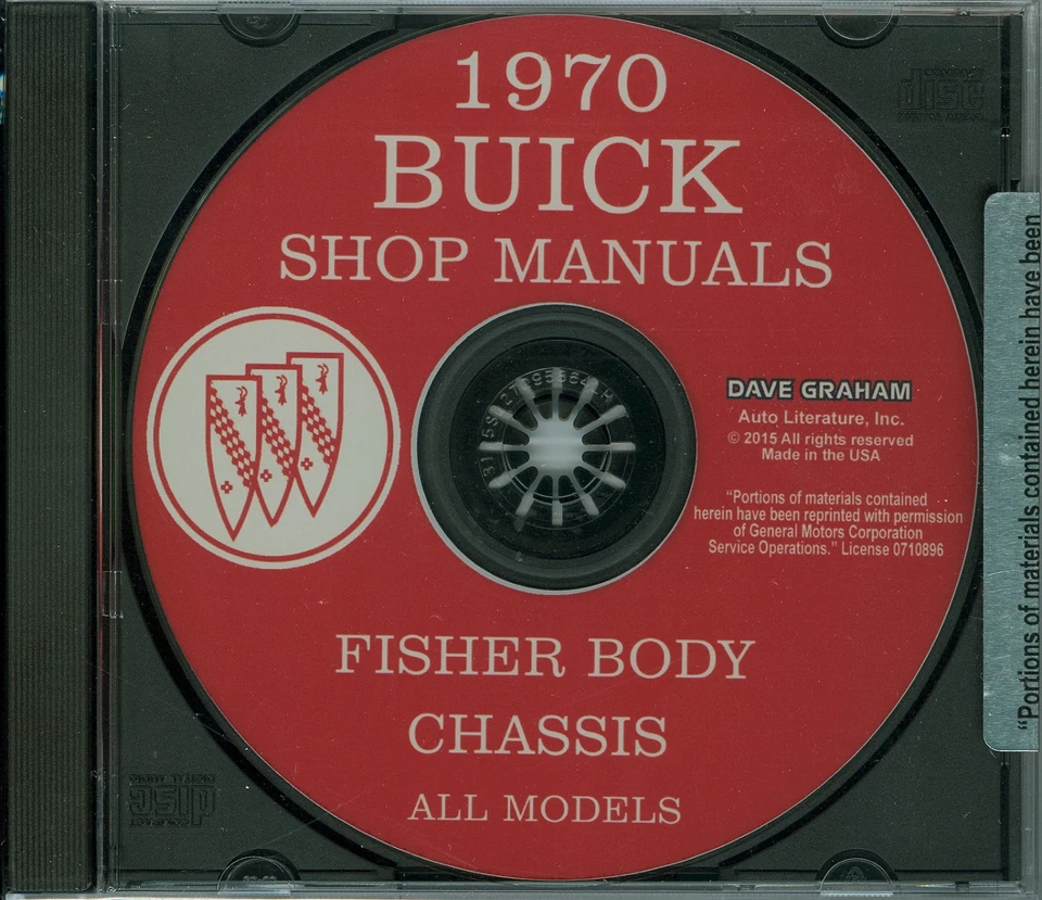 1970 BUICK SKYLARK/GS350/GS455 LOJA/CORPO MANUAL EM CD - Imagem 1 de 1