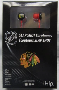 NHL Chicago Blackhawks Team Logo on Earphones / Ear Buds by iHip - Picture 1 of 1
