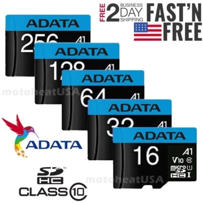 Micro SD Card 16GB 32GB 64GB 128GB TF Memory Class 10 Fast 100MB/s HD Lot - Image 1 of 4