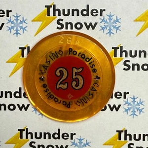 ⚡️❄️ Casino Chip 😳 25 Casino Paradise⚡️❄️⚡️❄️⚡️❄️ - Picture 1 of 2