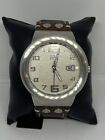 FRYE FR00004-02 Men's Brown Leather Analog Cream Dial Quartz Wrist Watch LW6