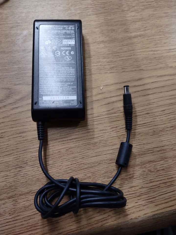 Canon AC Adapter Power Supply 16V 1.8A MG1-3607 - Image 1 of 1