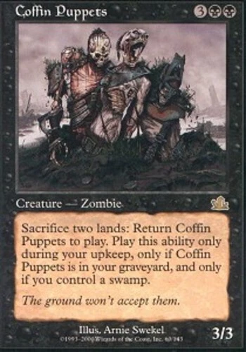 Coffin Puppets ~ Heavily Played Prophecy MTG Magic UltimateMTG Black Card - Image 1 of 1