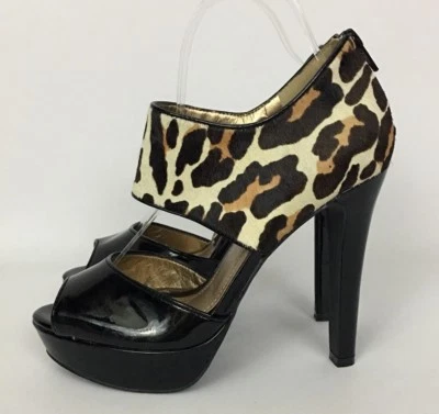 Tacones de plataforma BCBGeneration Harmony imitación pelo de becerro y charol talla 7 Foto 1 de 4