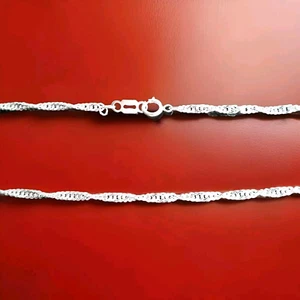 Erick's Sterling Silver 18 Inches Long Curly Rope Chain Taxco.925 - Picture 1 of 8