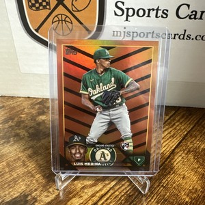 2023 Topps Update #US311 Luis Medina Rookie Athletics Orange & Black Foil SP