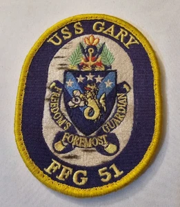Parche original de comando de fragata USS Gary FFG-51 de la Marina de los Estados Unidos - Imagen 1 de 2