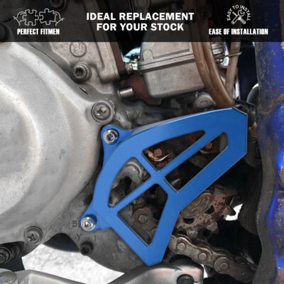 Front Sprocket Chain Cover Guard Fits for Yamaha YZ125 1993-2004 Dirt Bike Blue Foto 1 de 4