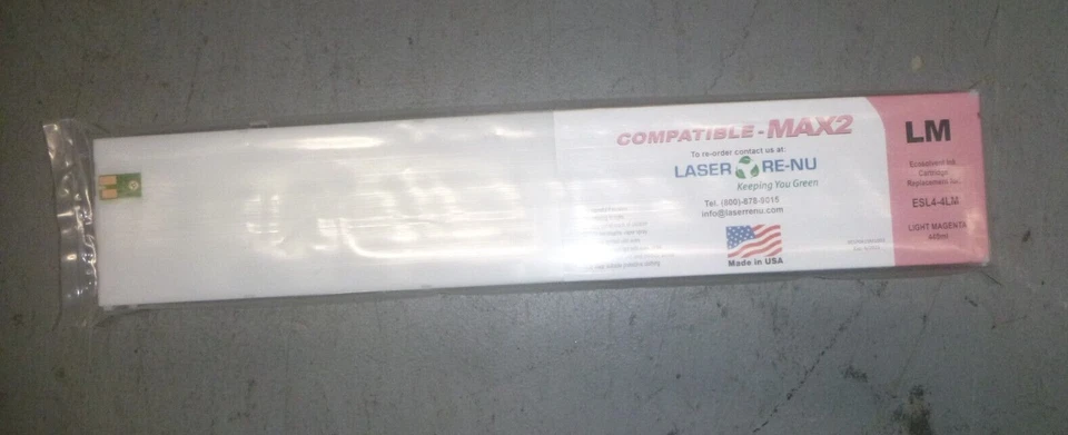 Roland Ecosol MAX2 compatible LIGHT MAGENTA ink 440ml cartridge ESL4-4LM  - Image 1 of 1