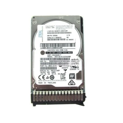 NEW for IBM 00E9961 00E9957 1.2TB 10K 2.5'' 12Gbs SAS P8 Power8 Hard Drive HDD - Image 1 of 2