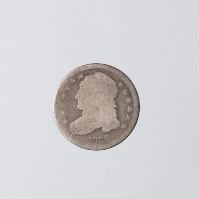 Raw 1836 Capped Bust 10C Uncertified Ungraded Early US Silver Dime Coin - Image 1 of 2
