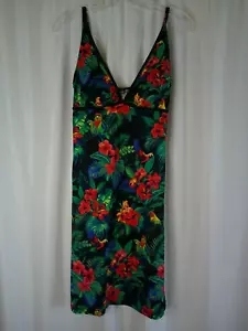 Tommy Bahama Vestido de Natación Acolchado Top Talla Mediana Tropical Pájaro Floral Elastizado - Imagen 1 de 5