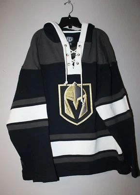 New Vegas Golden Knights old time jersey style mid weight cotton hoodie men M - Image 1 of 4