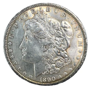 1890 Morgan Dollar BU Choice Uncirculated Mint State 90% Silver $1 US Coin #762 - Picture 1 of 6