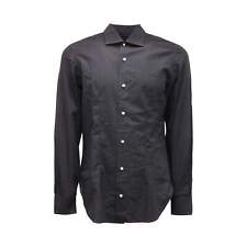 2743AT camicia uomo BARBA PER CLAUDS MORENE man shirt black
