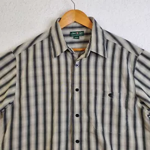 David Taylor Short Sleeve Shirt Adult Men Large Button Up Luxury Microfiber - Picture 1 of 10