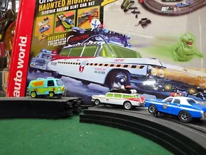 Ghostbusters Haunted Highway 2 Electric Racing Slot Car Set BONUS SHAG VAN - Picture 1 of 19