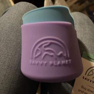 2 piezas base inferior de funda de silicona Savvy Planet para botellas de spray de 16 oz - Imagen 1 de 3