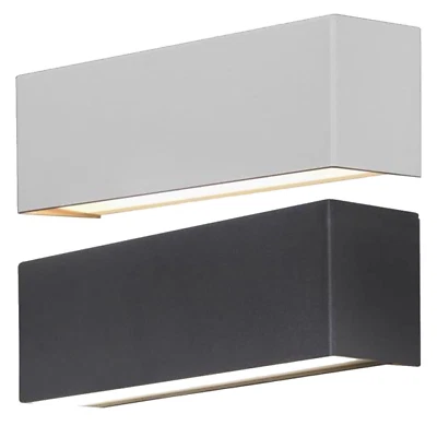 Wandleuchte Straight Weiß Grau E14 Modern Lampen Innen Lampen Wandlampe Beleucht - Bild 1 von 2