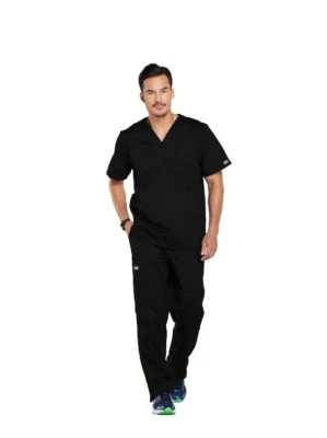 Lote de 2 piezas Blusa Médica Cherokee CORE STRETCH Para Hombre Cuello en V Solo 4743/4243 S Pequeña Foto 1 de 4