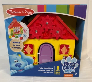Melissa & Doug Nickelodeon Blue's Clues & You Wooden Take-Along House New 2021 - Picture 1 of 5