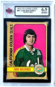 1972-73 O-PEE-CHEE NHL HOCKEY ROOKIE CARD #41 IVAN BOLDIREV RC SEAL KSA 6.5 ENM+ - Picture 1 of 2