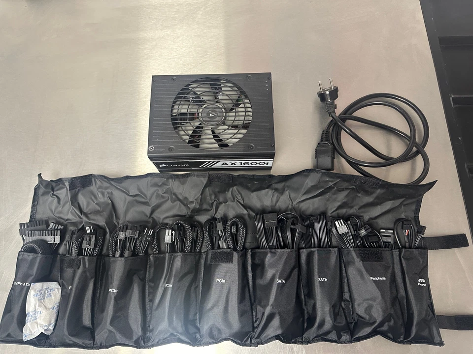 Alimentation 1600w AX1600i CORSAIR Modulaire Modular Power Supply PSU 80Titanium - Photo 1/2