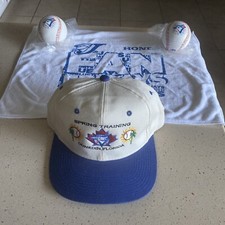 Toronto Blue Jays Spring Training Dunedin FL Adjustable Hat  + (4) Balls & Towel