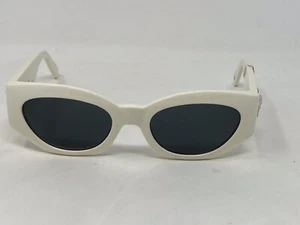 Gafas de sol vintage nuevas con etiqueta Gianni Versace Medusa blancas 420/E COL .85P - Imagen 1 de 14