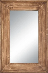 36 X 24 Inch Wall Mount Wood Frame Bathroom Vanity Mirror Rustic Horizontal/Vert - Picture 1 of 8