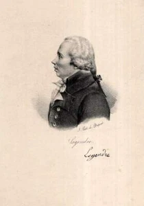 c1840 Louis LEGENDRE Político Revolución Francesa Litografía Retrato - Imagen 1 de 1