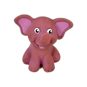 Pink Elephant Water Squirt Bath Toy 2.25" Rubber Figure Rinco 02720 - Picture 1 of 7