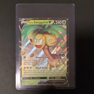 Alolan Exeggutor V SWSH225 Black Star Promo Card JUMBO Pokemon GO TCG M/NM - Image 1 of 4