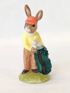 Caddie Bunnykins Statuette DB271 Royal Doulton 2002 Handmade Painted Figurine - Picture 1 of 10