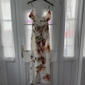 Ladies Pink Boutique Floral Strappy Long Dress 8 - Picture 1 of 7