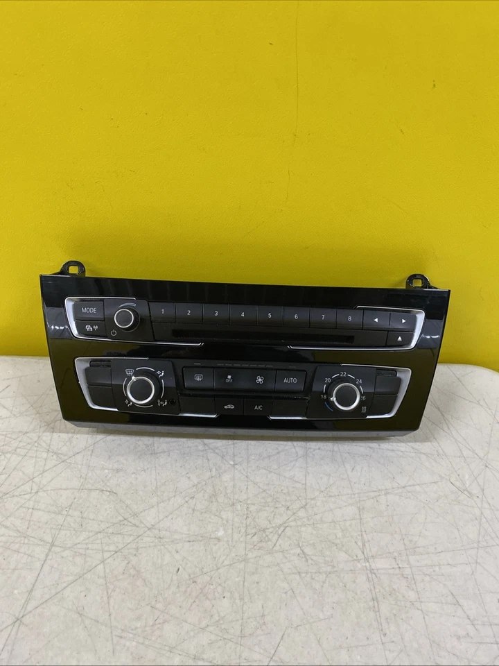 2016-2018 BMW 1 SERIES HEATER CONTROL PANEL AND RADIO CONTROL 6411 9384046-02 - Image 1 of 4