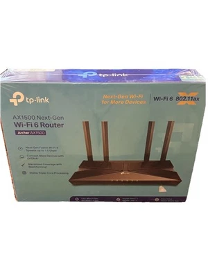 Brand New TP-Link Archer AX10 Black Dual Band AX1500 Next-Gen Wi-Fi 6 Router - Image 1 of 4