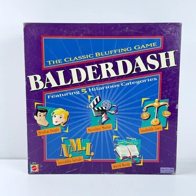 Balderdash The Classic Bluffing Board Game by Mattel (B9176) 2003 - Complete Set - Image 1 of 4