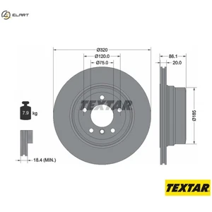 2x BRAKE DISC 92202003 FOR BMW 5/E60/E61 N52B25A 2.5L M57D30 N54B30A N52B30 3.0L - Picture 1 of 9