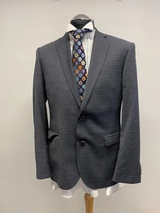 MAGEE TAILORED FIT SUIT JACKET/BLAZER IN BLACK CHECK SIZE 42R BNWOT (0546) - Picture 1 of 8