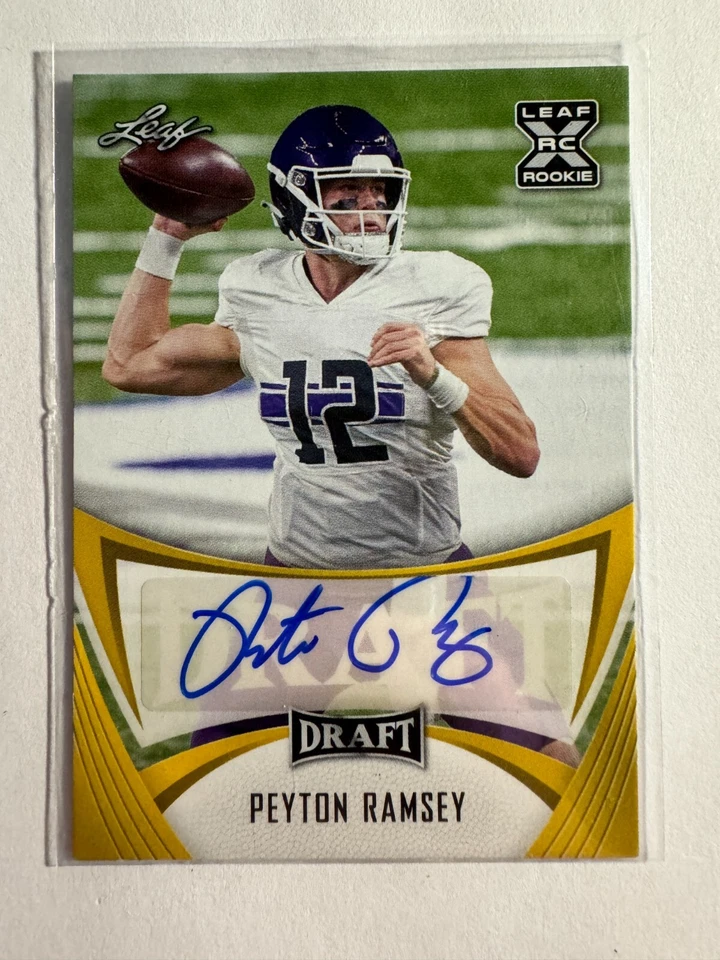 K185,927 - 2021 Leaf Draft Autographs Gold #BAPR1 Peyton Ramsey Auto - Image 1 of 1