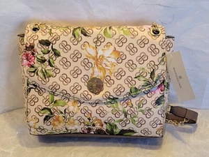 Women's Purse Handbag Beige Floral Brand New!!! - Picture 1 of 18