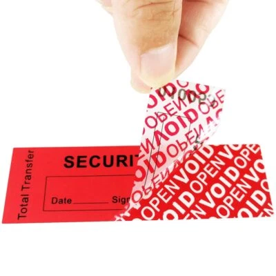 Security Seal Stickers Tamper Proof Void Serial Number Labels - Total Transfer