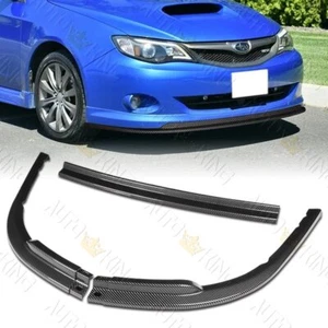 FIT 08-10 SUBARU IMPREZA PREMIUM CS-STYLE CARBON LOOK FRONT BUMPER SPOILER LIP - Foto 1 di 5